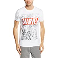 Marvel Mono Comic T-Shirt Camiseta para Hombre